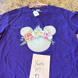 Purple Kids Shirt with Floral Design
